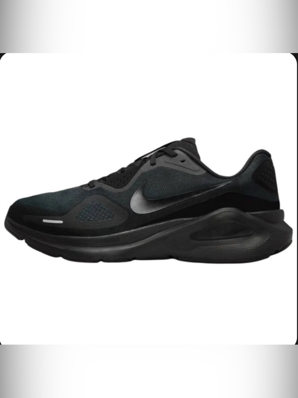 Nike Black and Dark Gray Athletic Running Shoe